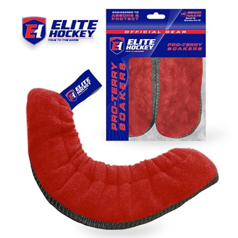 NEW Elite Hockey Pro Terry Skate Soakers Red 