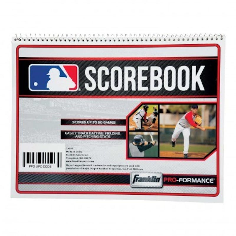 16 Players & Pitch Count Franklin Official 50 Game Baseball Softball Scorebook 